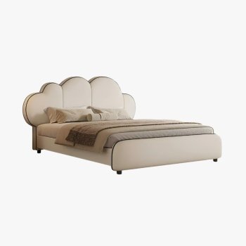 Pat Clouds – Pat tapițat catifea cu ladă de depozitare opțională | Homedit