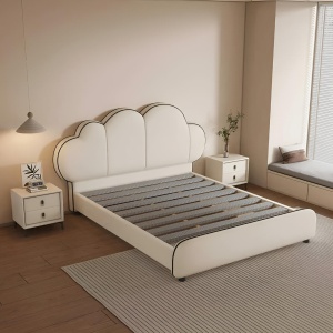 Pat Clouds – Pat tapițat catifea cu ladă de depozitare opțională | Homedit