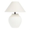 Lampa Flade din ceramică cu abajur textil | Homedit