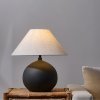 Lampă Lebes ceramică cu abajur textil – design elegant pentru living și dormitor