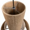 Lampa suspendată Duo din sfoară și material textil | Homedit