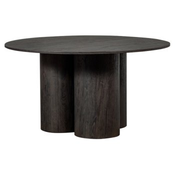 Masă de dining rotundă Amira 140 cm | Design elegant brun-închis