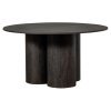 Masă de dining rotundă Amira 140 cm | Design elegant brun-închis