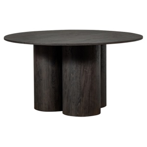 Masă de dining rotundă Amira 140 cm | Design elegant brun-închis