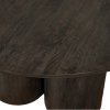 Masă de dining rotundă Amira 140 cm | Design elegant brun-închis