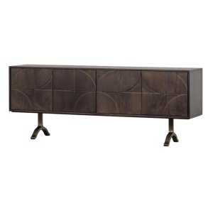 comoda tv lemn de mango geoda, 70 x 180 x 40 cm, homedit