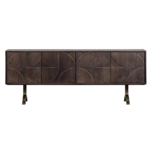 comoda tv lemn de mango geoda, 70 x 180 x 40 cm, homedit