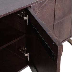 comoda tv lemn de mango geoda, 70 x 180 x 40 cm, homedit