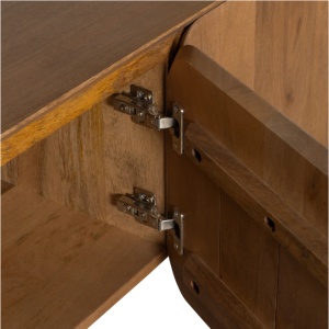 Comodă TV Retico din lemn masiv mango cu 3 uși – design modern | Homedit