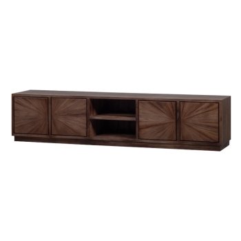 Comodă TV Flash din lemn masiv de tec | Design elegant și funcțional