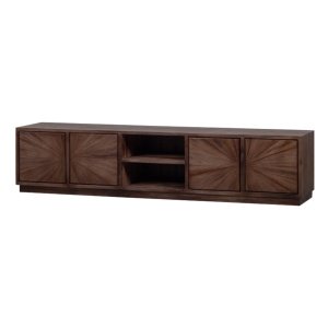 Comodă TV Flash din lemn masiv de tec | Design elegant și funcțional