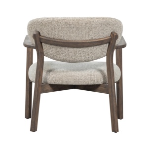 Fotoliu Masta din lemn masiv și tapițerie melanj | Homedit