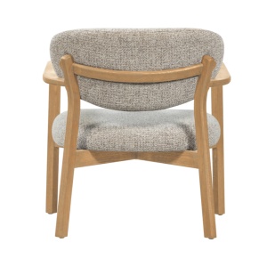 Fotoliu Masta din lemn masiv și tapițerie melanj | Homedit