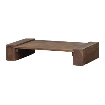 Masă de cafea Stump din lemn masiv de mango | Design natural și robust