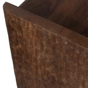 Bancă din lemn masiv Leah cu detalii sculptate | Homedit