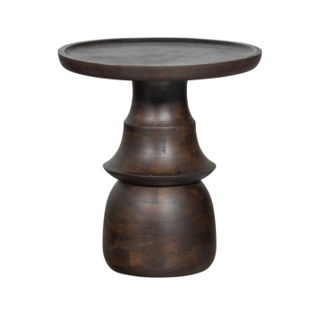 Masă de cafea Rook din lemn masiv | Design sculptural