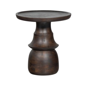 Masă de cafea Rook din lemn masiv | Design sculptural