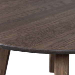Masă Dining Rotundă Ariv din Lemn Masiv de Stejar | Homedit
