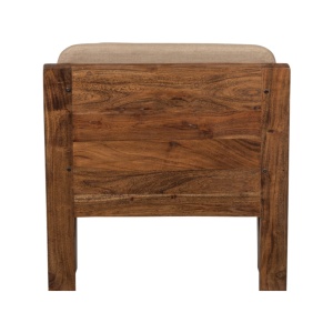 Fotoliu Dorcas din lemn masiv de salcâm și material bouclé – Design modern și elegant | Homedit