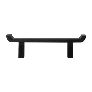 Băncuță Samy din lemn masiv de mango negru – Design minimalist sculptural | Homedit