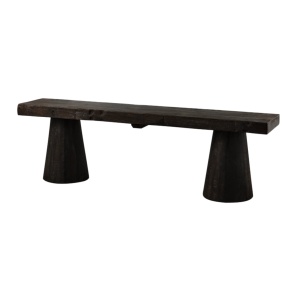 Băncuță Manta din lemn masiv de mango – Design sculptural și robust | Homedit