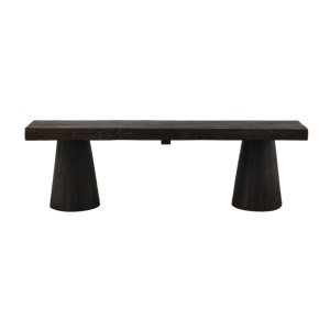 Băncuță Manta din lemn masiv de mango – Design sculptural și robust | Homedit
