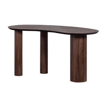 Masă/ birou  Malta din lemn masiv de tec – design organic și eleganță naturală | Homedit