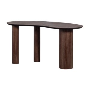 Masă/ birou  Malta din lemn masiv de tec – design organic și eleganță naturală | Homedit