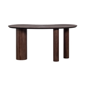 Masă/ birou  Malta din lemn masiv de tec – design organic și eleganță naturală | Homedit