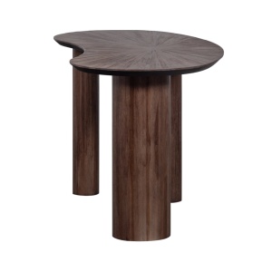 Masă/ birou  Malta din lemn masiv de tec – design organic și eleganță naturală | Homedit