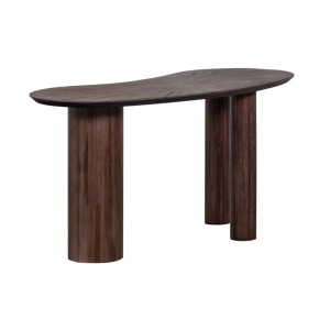 Masă/ birou  Malta din lemn masiv de tec – design organic și eleganță naturală | Homedit