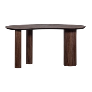 Masă/ birou  Malta din lemn masiv de tec – design organic și eleganță naturală | Homedit