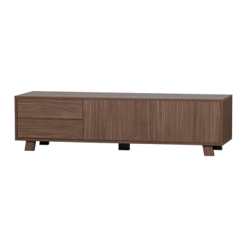 Comodă TV Rincol din lemn masiv de nuc – design modern și elegant | Homedit