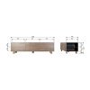 Comodă TV Rincol din lemn masiv de nuc – design modern și elegant | Homedit