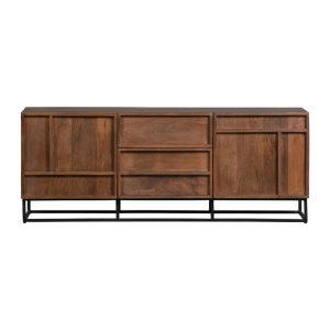 Comodă TV Nirma din lemn masiv de mango – design natural și elegant | Homedit