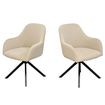 Scaun rotativ Huis, tapiterie catifea, Homedit