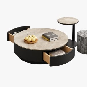 set  masa cafea , Comoda tv extensibila, (180-260) x 40 x 29 cm Nicole, Homedit
