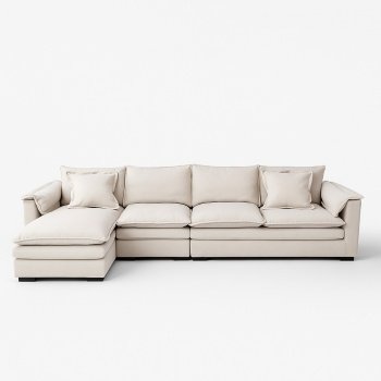 Coltar Alyma bej 3.3 m, realizat din material tehnologic anti-pată, Homedit