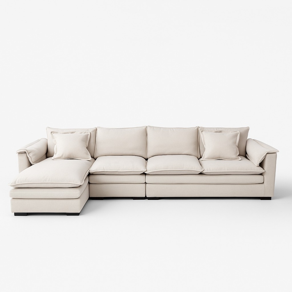 Coltar Alyma bej 3.3 m, realizat din material tehnologic anti-pată, Homedit