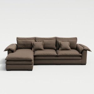 Coltar Alyma maro 3 m, realizat din material tehnologic anti-pată, Homedit