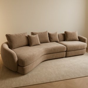 Canapea Suedi Large, 320 x 155 x 65 cm, Homedit