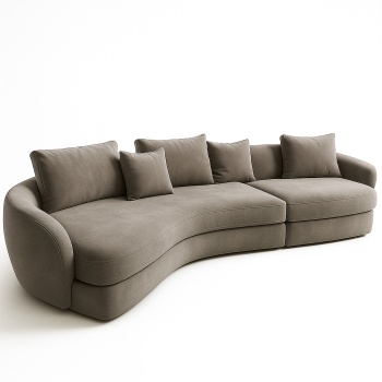 Canapea Suedi Large, 320 x 155 x 65 cm, Homedit