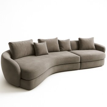 Canapea Suedi Large, 320 x 155 x 65 cm, Homedit