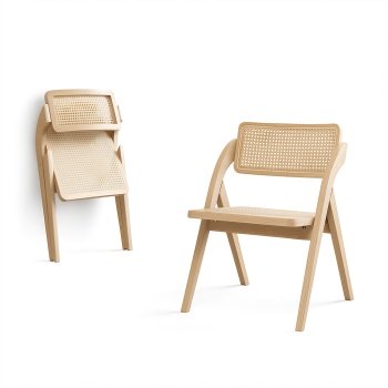 Scaun pliabil din lemn masiv premium Sole, Homedit