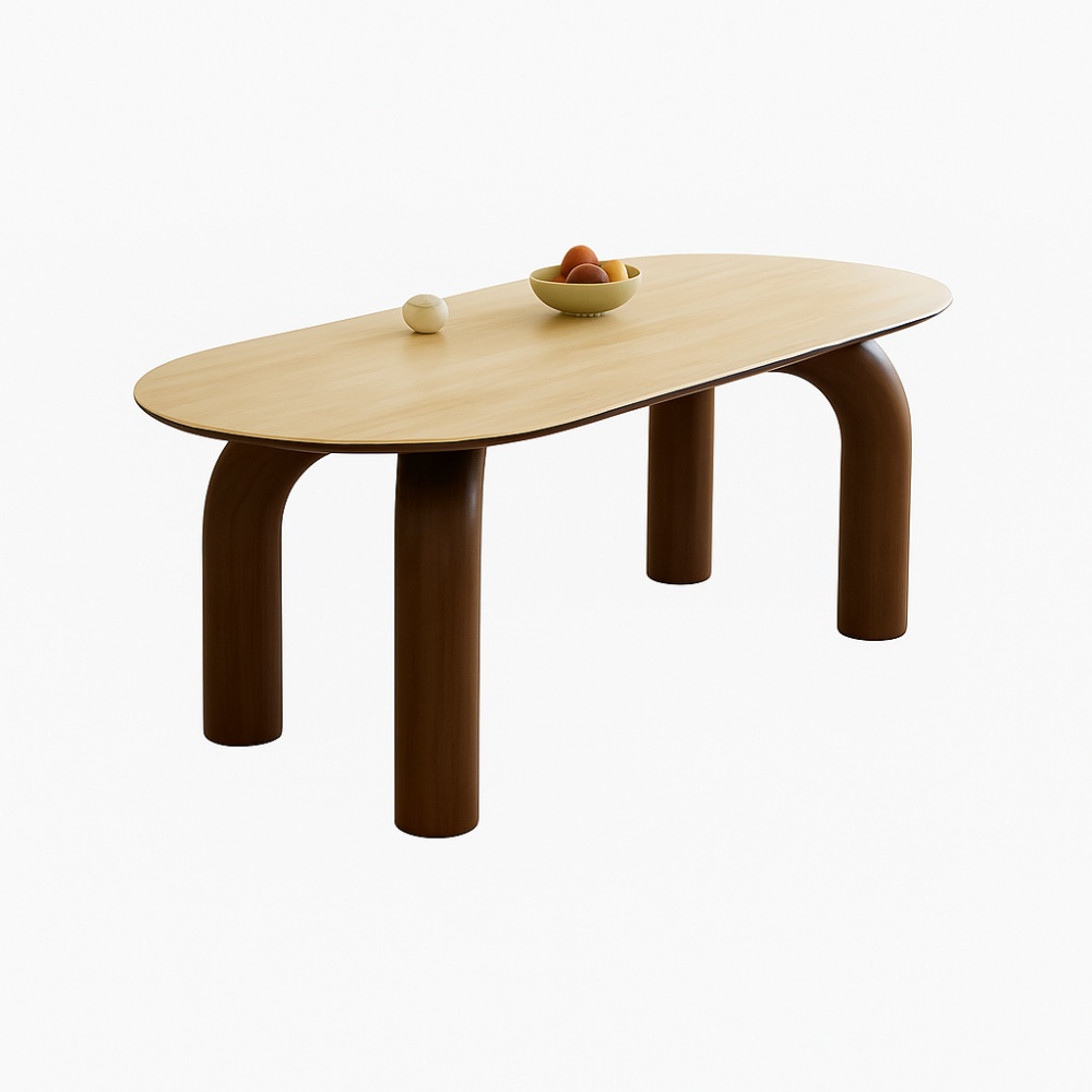 masa dinning maro, 160 x 80 cm, lemn masiv, blat ardezie Lion, Homedit