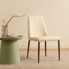 Scaun piele bej trafic intens, scaun horeca Fellini 81,5 x 45 x 42 cm, Homedit