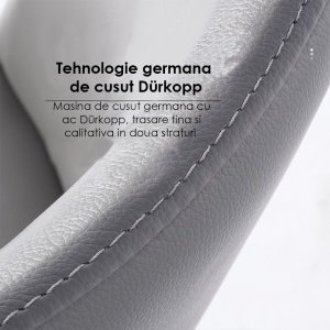 Scaun premium din otel galvanizat Milan maro, Homedit