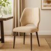 Scaun catifea bej cora, 89 cm x 45 cm, Homedit