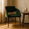 Scaun dark green velvet Lora 75.5 cm x 50 cm, Homedit