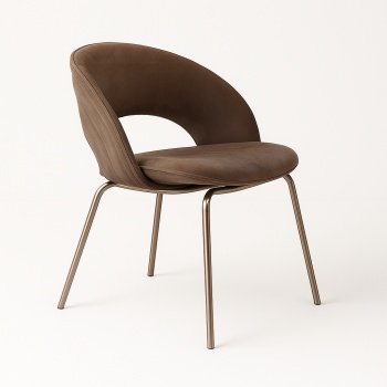 Scaun din otel galvanizat maro Serenity, Homedit